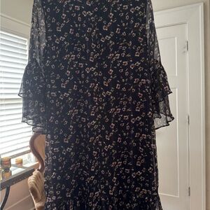 CeCe Navy Floral Dress